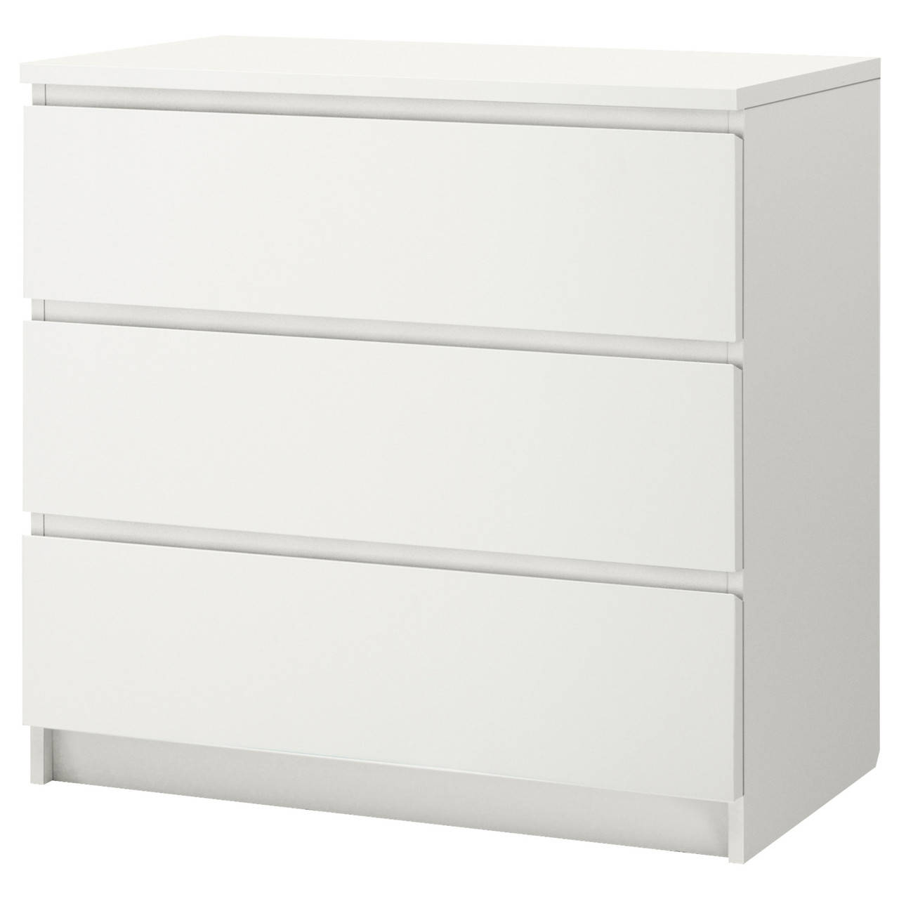 

MALM Комод с 3 ящиками, белый 402.145.51