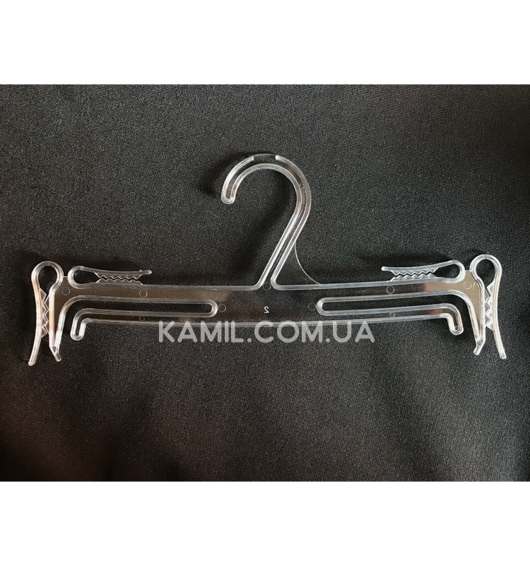 

Вешалки плечики тремпеля для нижнего белья (бельевая) прозрачная 25 см