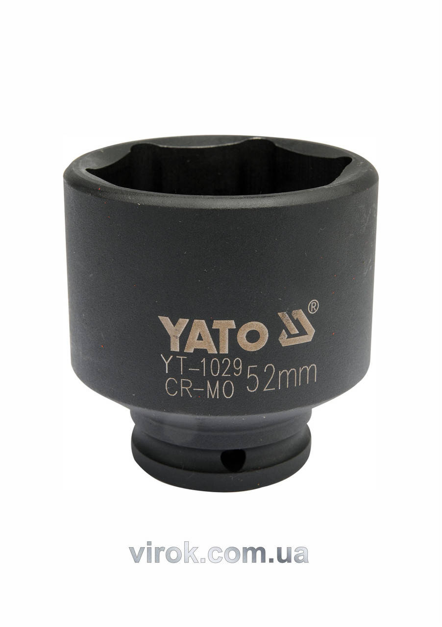 

Головка торцевая ударная шестигранная для ступиц YATO 1/2" М52 х 72 мм YT-1029