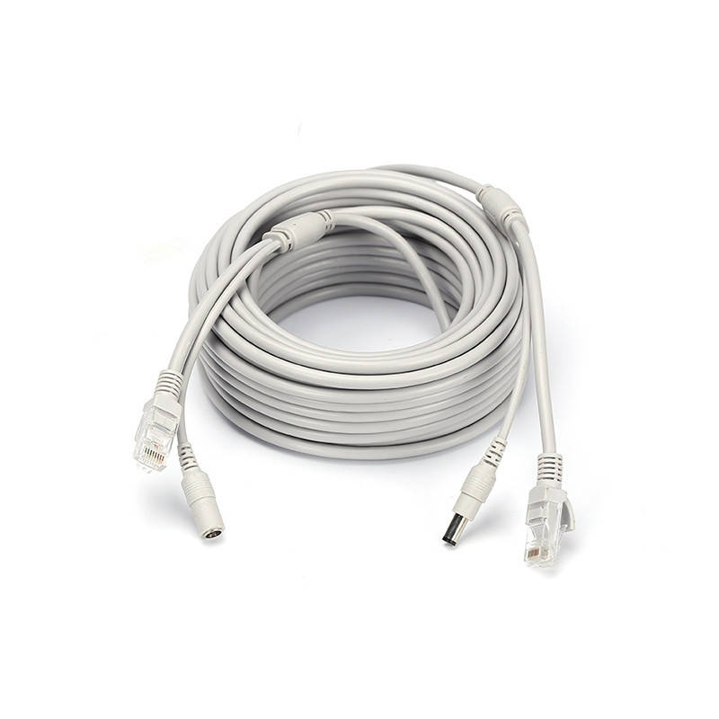 

Патчкорд комбинированный по витой паре RJ-45+DC 5m, серый, Q50