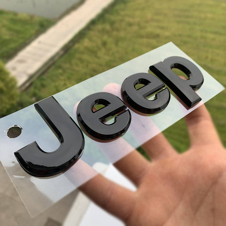 

Автологотип шильдик эмблема надпись Jeep Night Eagle 132x35 черный глянец