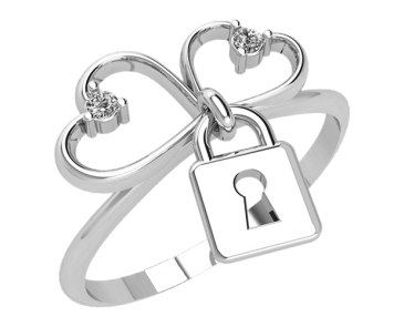 

Кольцо женское серебряное Forever together 10441