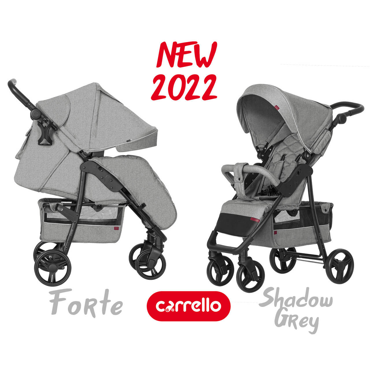 

CARRELLO FORTE CRL-8502 прогулочная коляска Shadow Grey, Серый