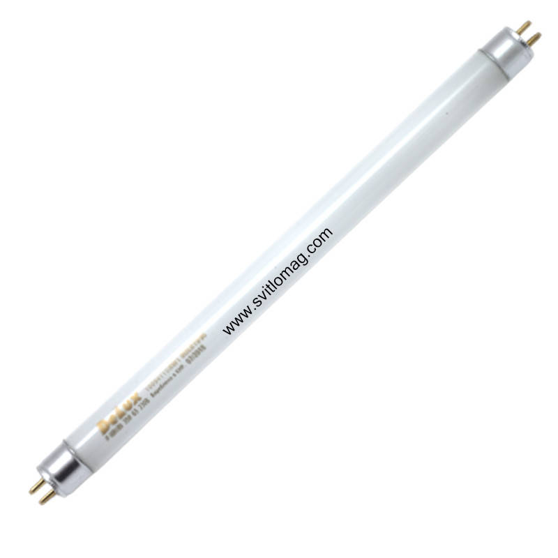 

Лампа люминесцентная ультрафиолетовая T5 6w BL 350 DELUX G5