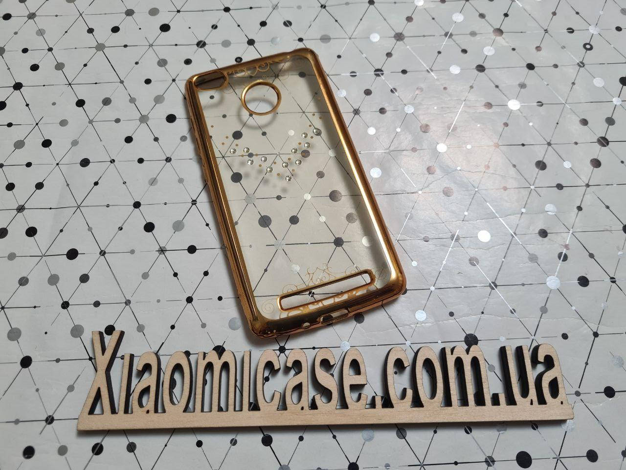 

TPU чехол накладка со стразами для Xiaomi (Ксиоми) Redmi 3S, Разные цвета