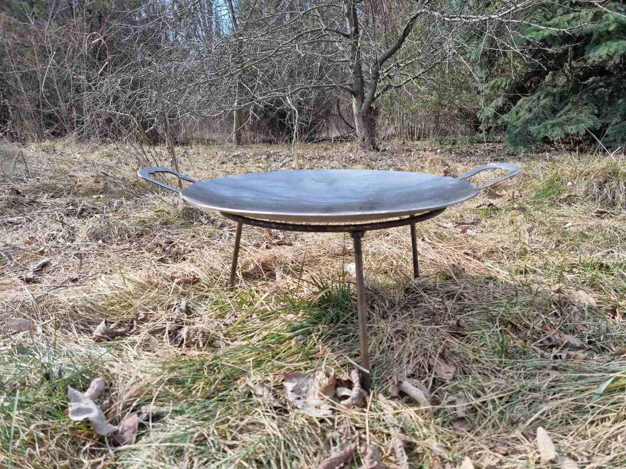 

Сковорода 46см из нержавейки, диска бороны, Черный