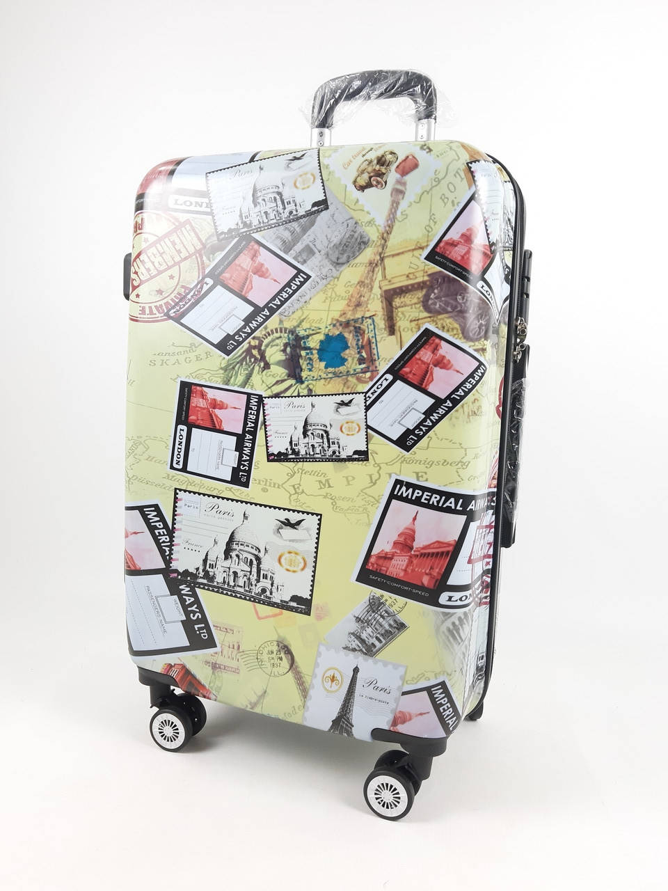 

Маленький чемодан Марки на колесах, с 3D Stamps