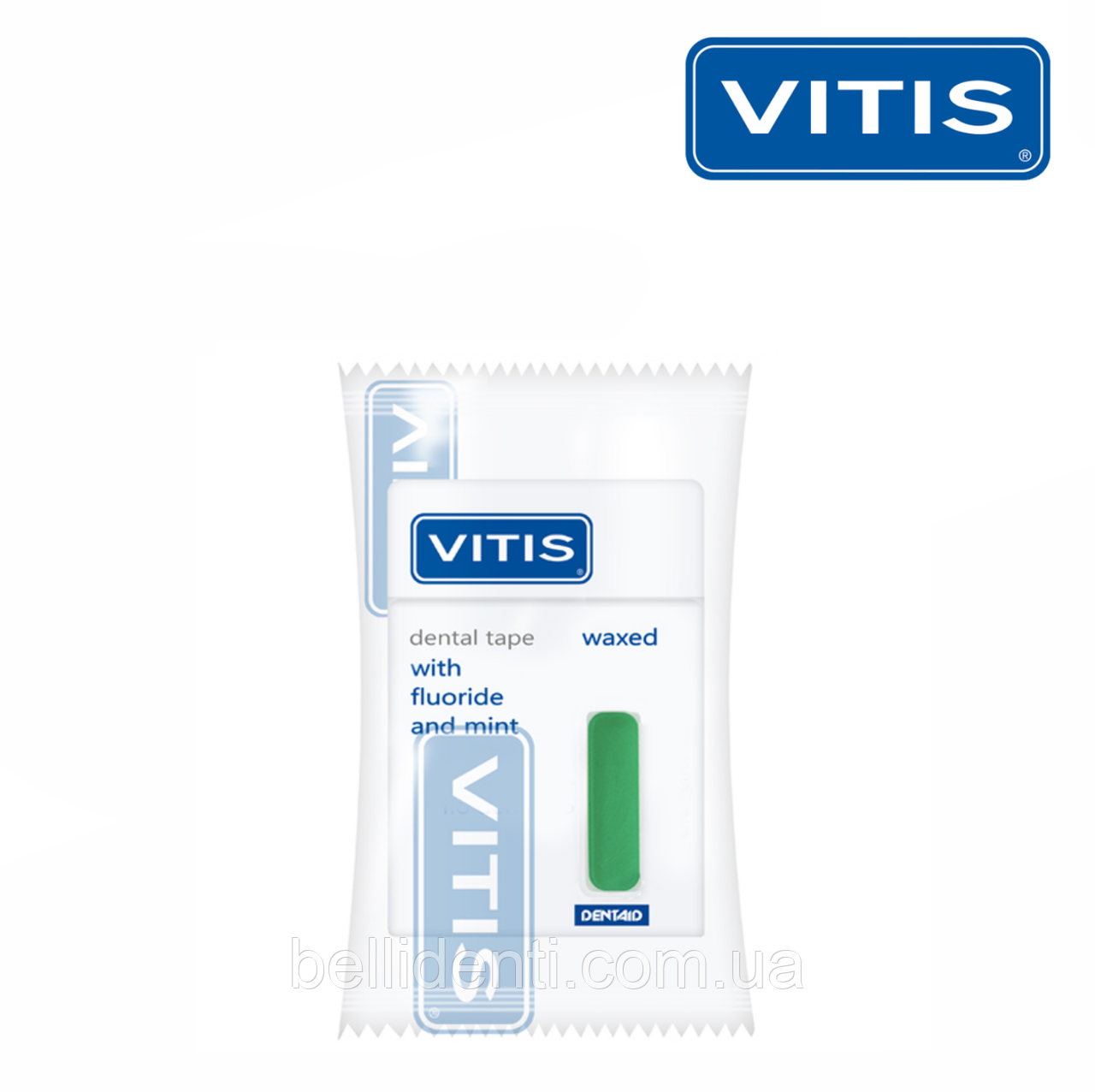 

VITIS зубная лента с фтором и мятой (в блистере) зеленая 50 м