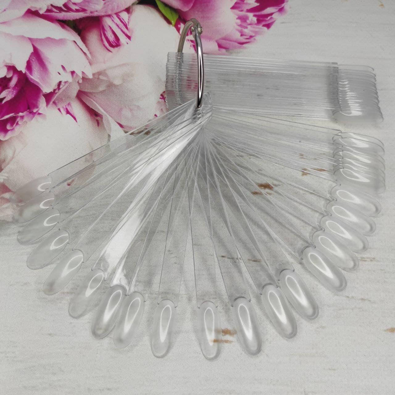 

Палитра прозрачная на кольце овальные типсы (50шт)