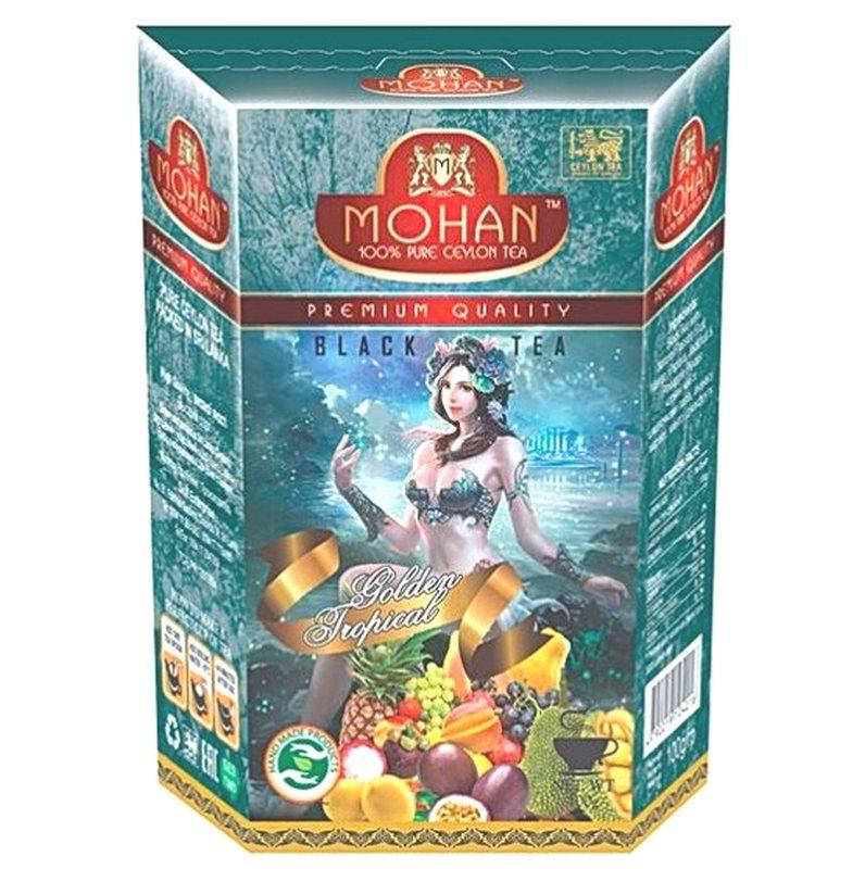 

Черный чай Золотые тропические фрукты Mohan 100 гр