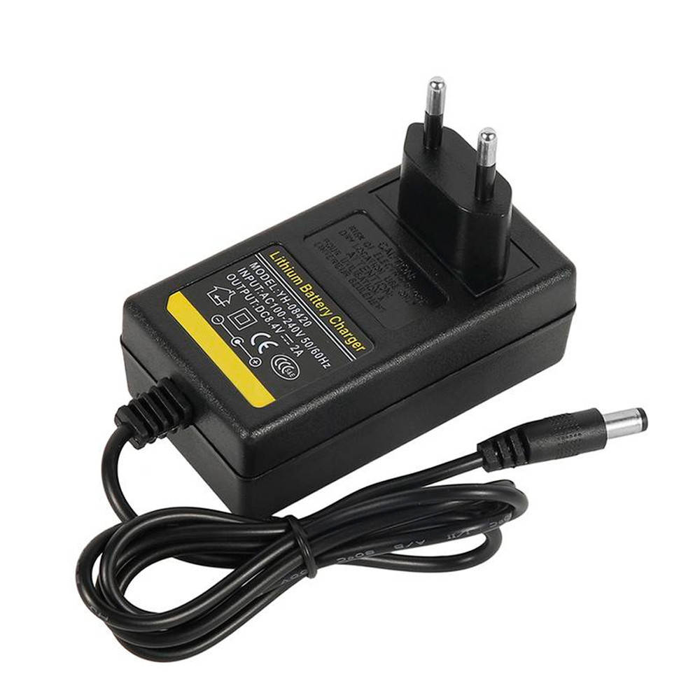 

Зарядное устройство, блок питания 8.4В 2А для литиевых аккумуляторов, штекер 5,5х2,5мм /