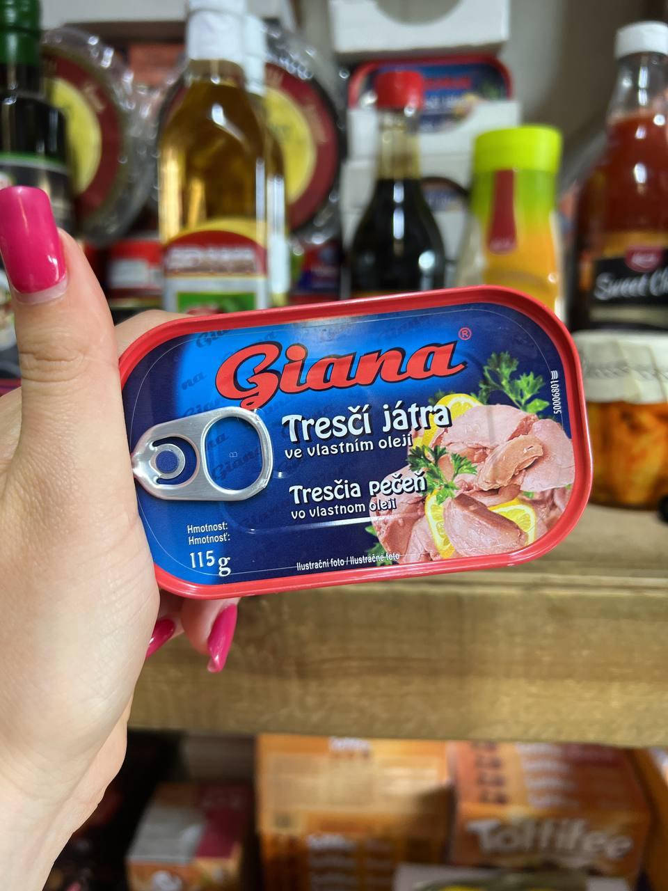 

Печень трески Giana "Tresci jatra". 115 гр. Чехия.