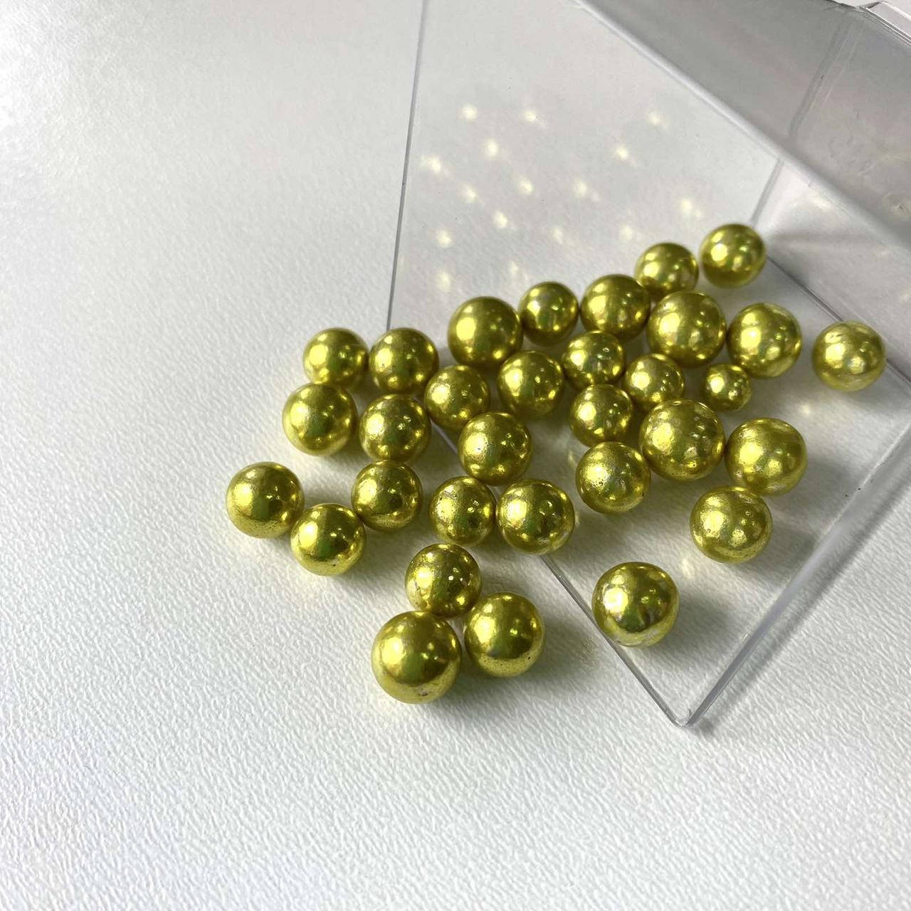 

Посыпка сахарная для кондитерских изделий Бусинки золотые, 7 мм, 10 г