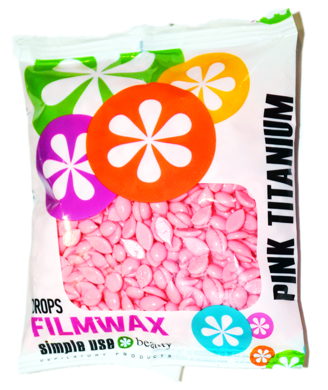 

Плівковий віск в гранулах «Рожевий титаніум» 100г ТМ Simple Use Beauty