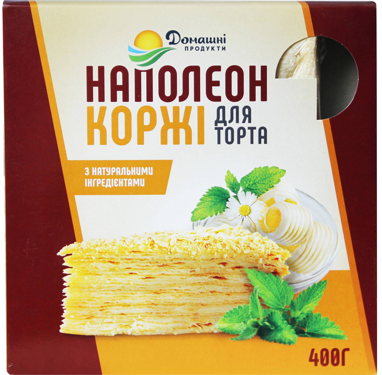 

Коржі Домашні продукти 400г Наполеон