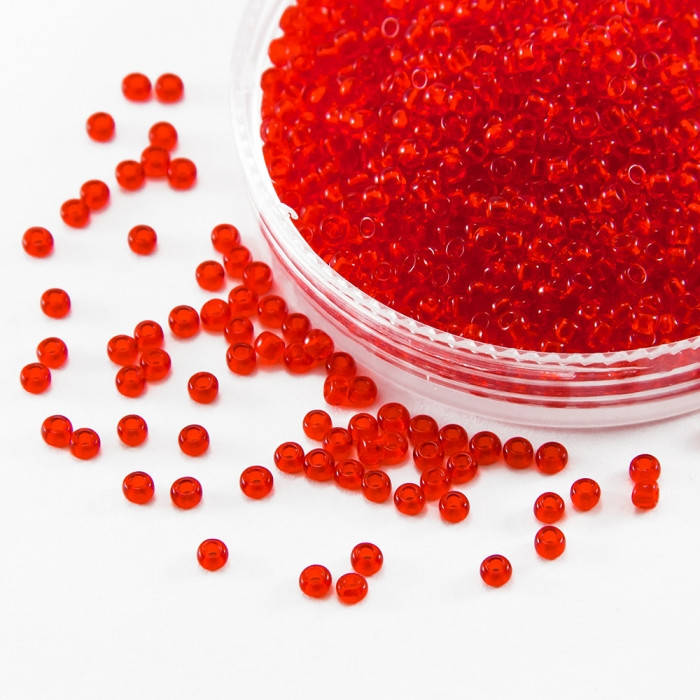 

Бисер 90070 Чешский Preciosa 10/0, Прозрачный NT, Красный, Круглый, 50г