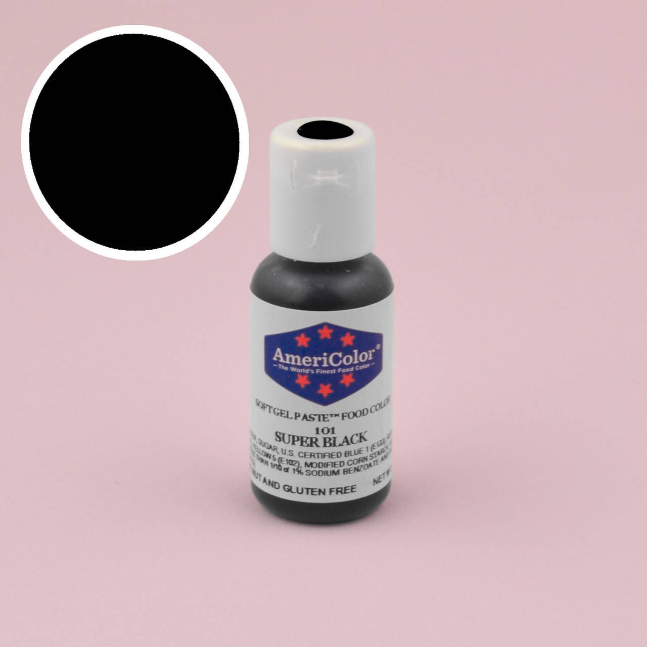

Гелевая краска AmeriColor Супер черный/Super Black 21 гр