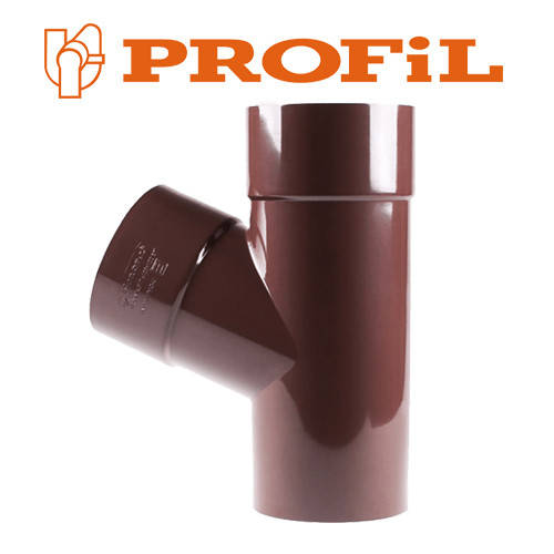 

Тройник трубы 100/100 мм 67° Profil (система 130/100)
