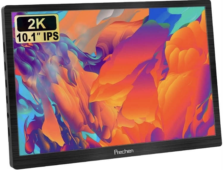 

Портативный монитор 2K, Prechen 10,1-дюймовый QHD 2560x1600 HDMI / USB-C / Type-c/