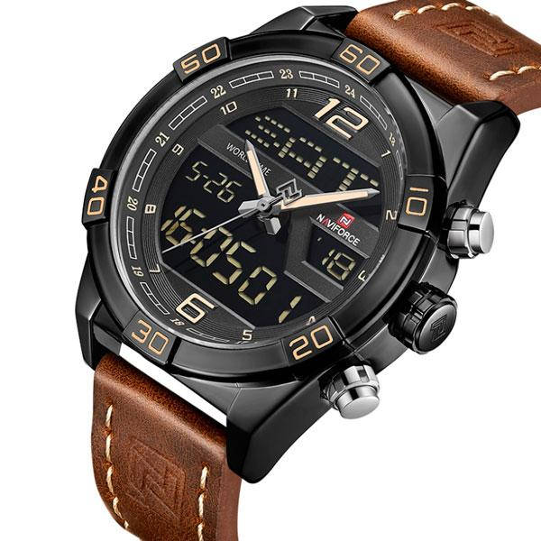 

Мужские наручные часы Naviforce Legion Brown NF9128