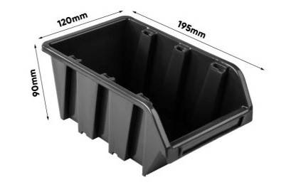 

Пластмассовые боксы ящики метизные Складские контейнеры для метизов фитингов гаек черный 195*120*90