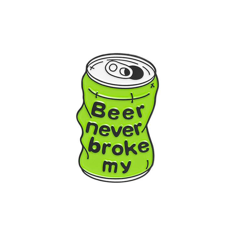 

"Банка Пиво меня никогда не сломает Beer never broke me" значок (пин) металлический