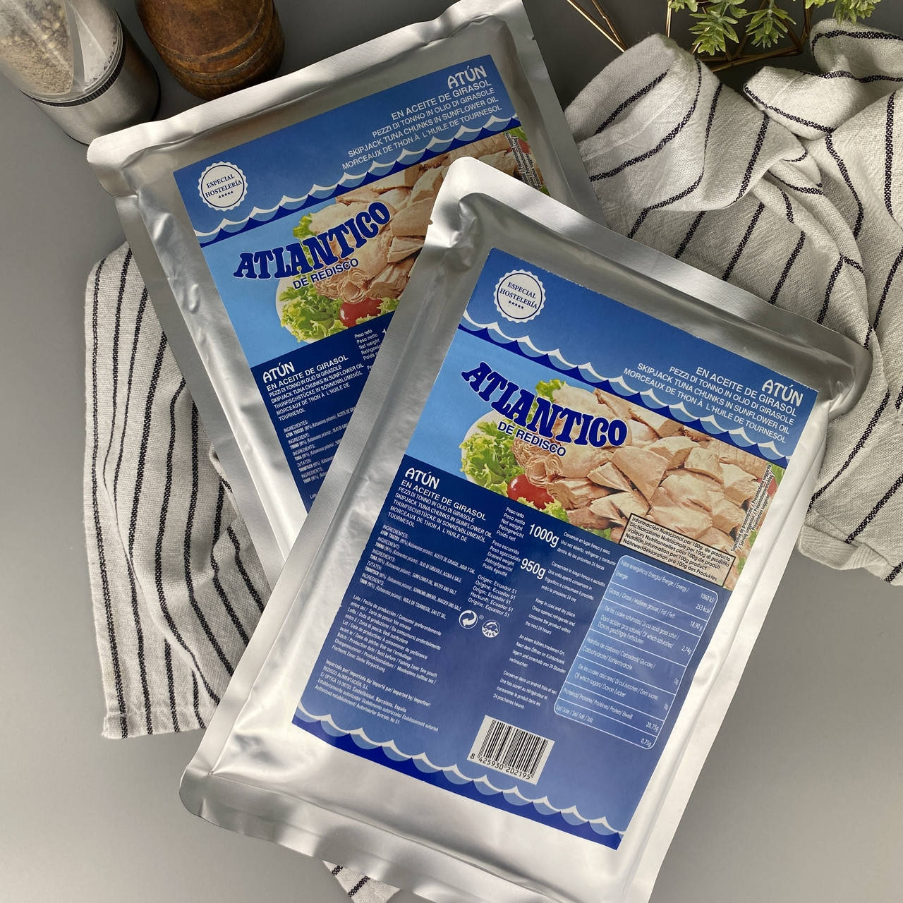 

Тунец в подсолнечном масле кусковой Atlantico Atun de Redisco 1 кг
