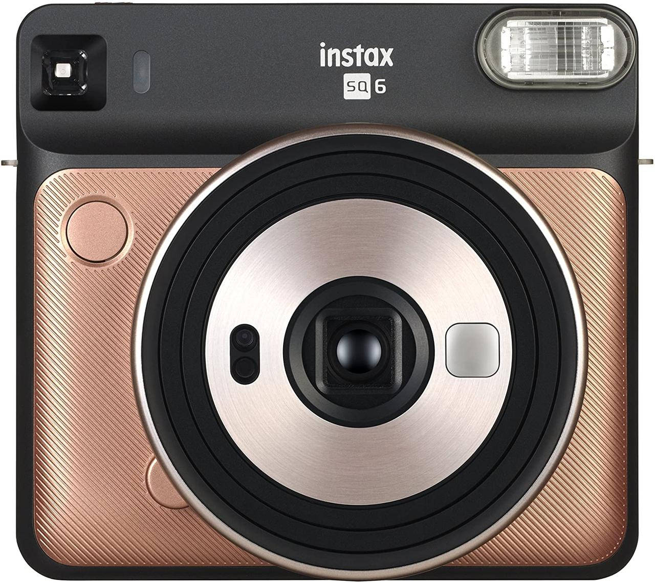 

Fujifilm instax SQ6 Graphite Grey фотокамера моментальной печати Blush gold