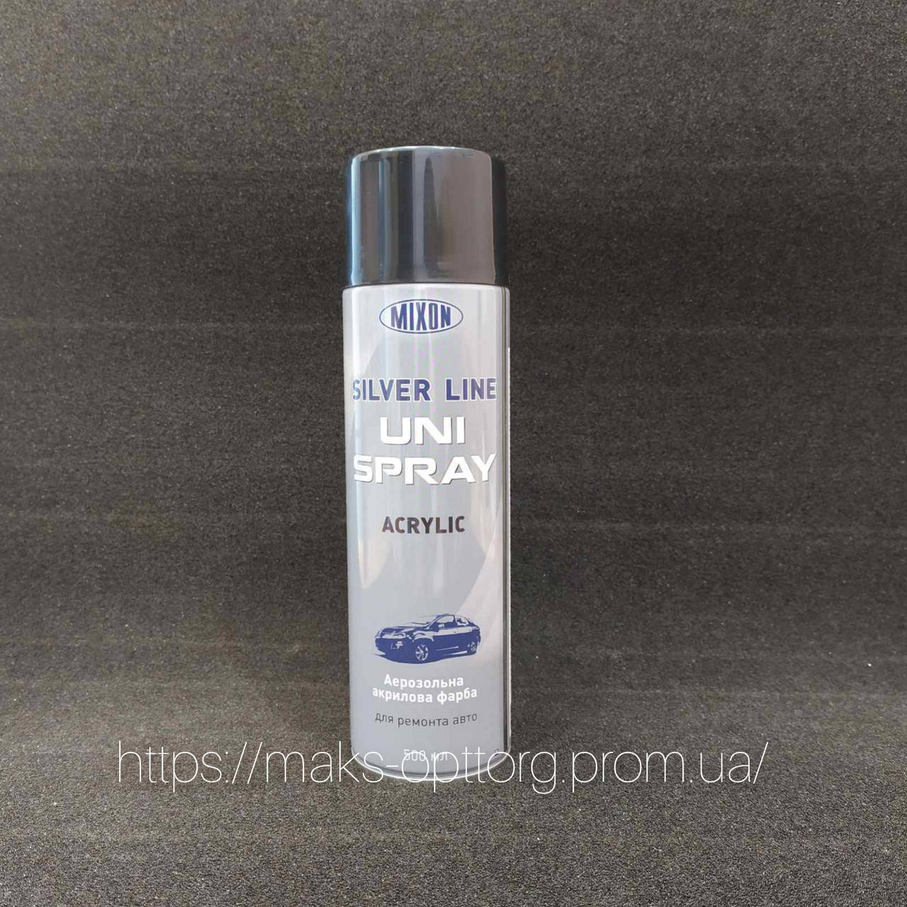

Краска Mixon Uni Spray, 0,5 л аэрозоль, черный матовый