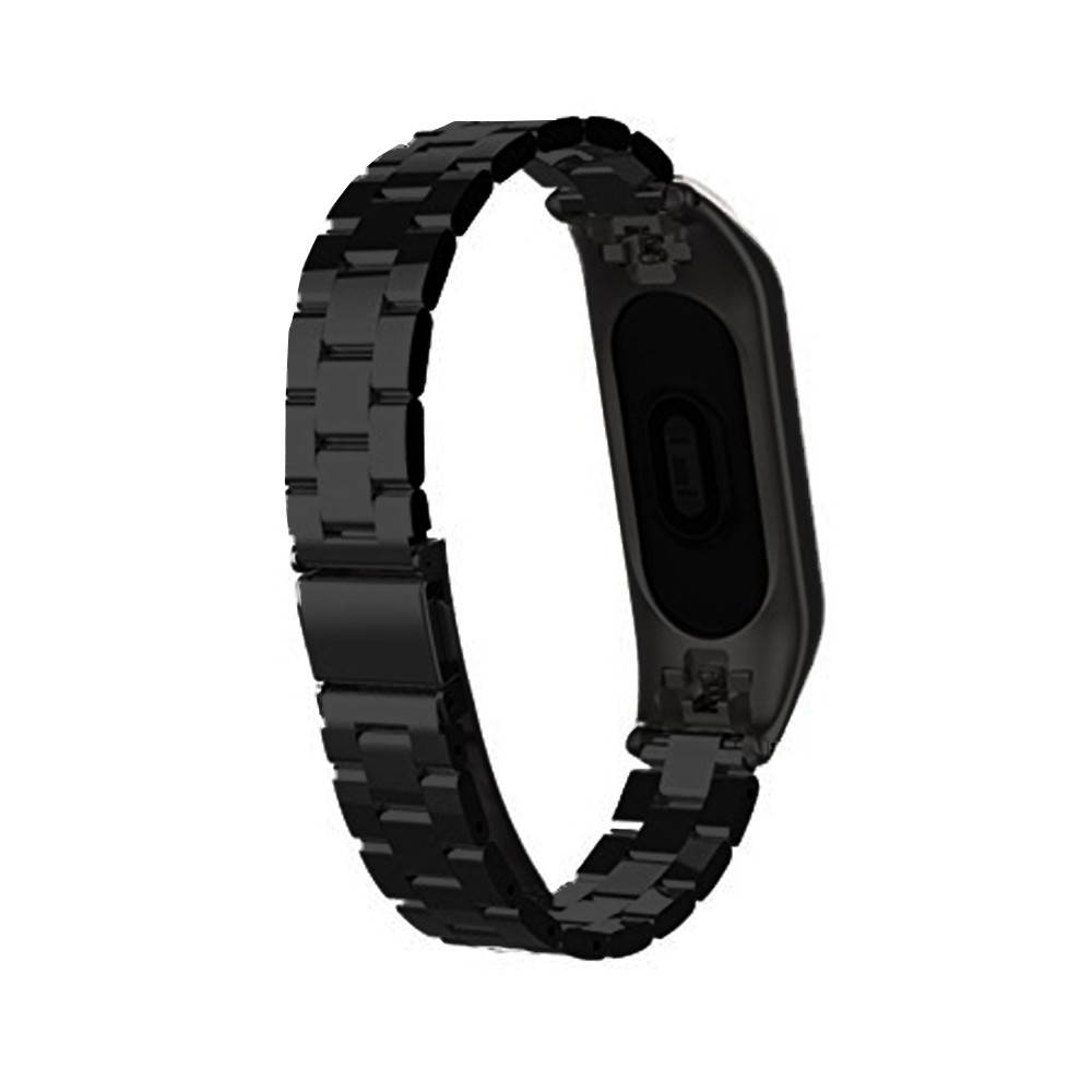 

Ремешок Steel Strap Mi Band 3/4/5/6 Black Matte