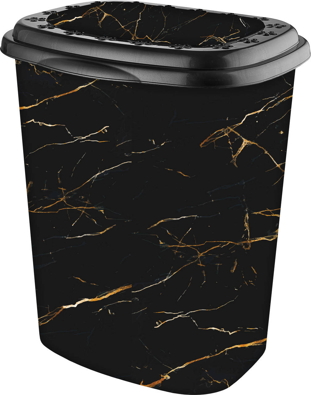 

Корзина для белья ELIF Plastiк с рисунком Чёрный мрамор (38*45*53 см) 50 л, Е-339, Разные цвета