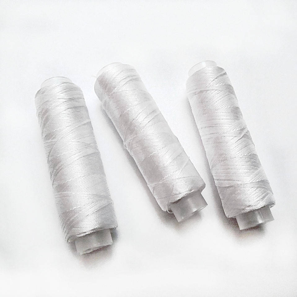 

Нить бисерная белая 100 м