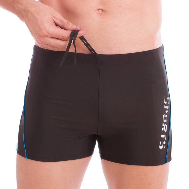 

Плавки мужские (размеры XL-3XL) SPORTS N247-BL черный 3XL: 52-54, рост 190, обхват 105