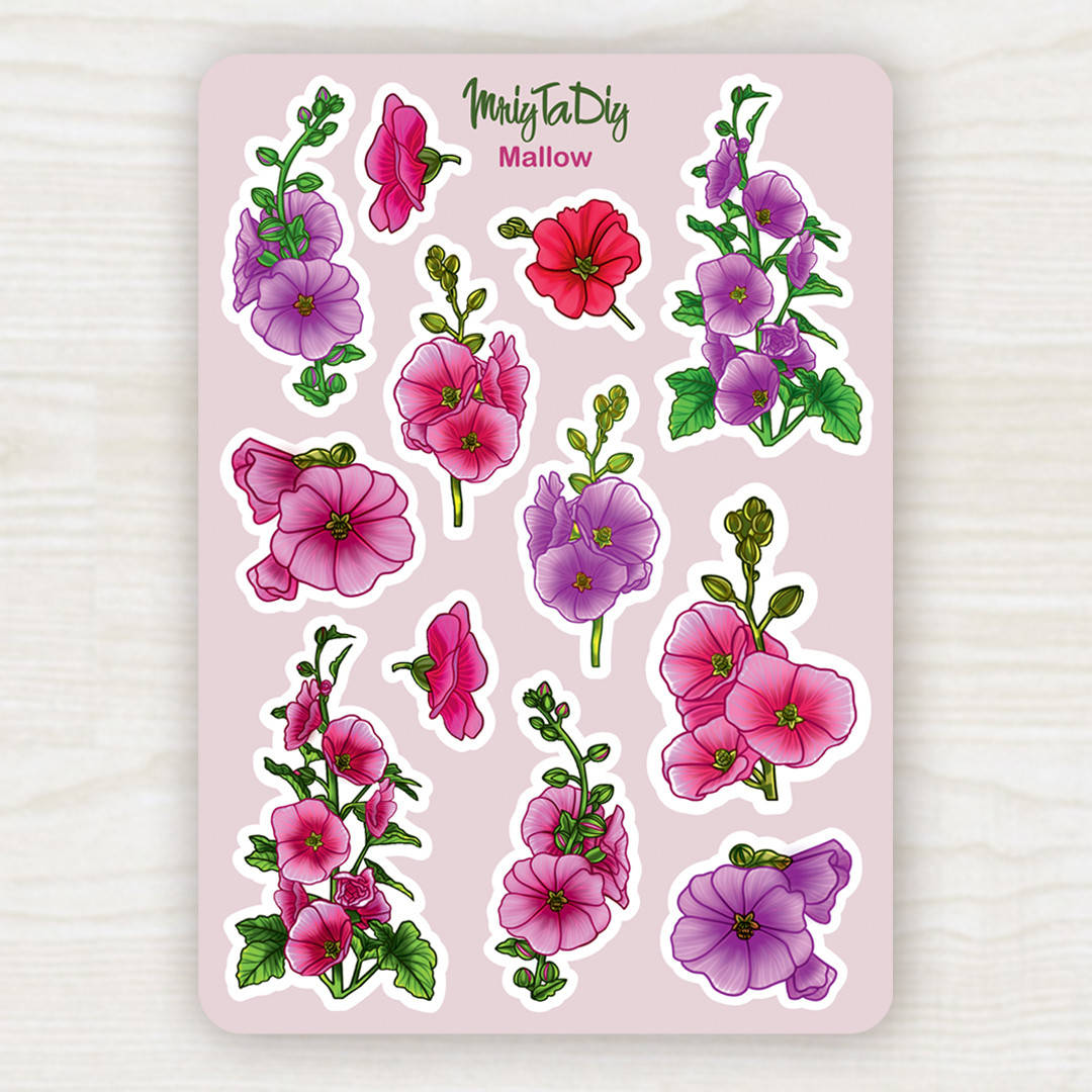 

Стикеры авторские MALLOW, Зелёный