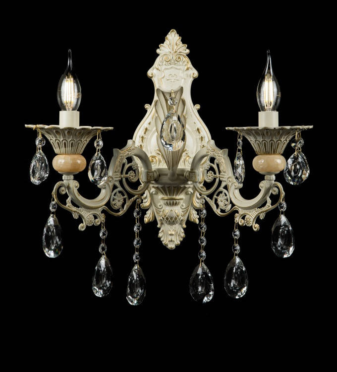 

Бра классическое с хрусталем Splendid-Ray 30-3304-76, Белый