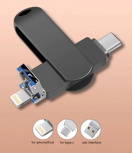 

Флешка 3 в 1 32 Гб USB 3.0 для iPhone / iPad, otg флешка для айфона