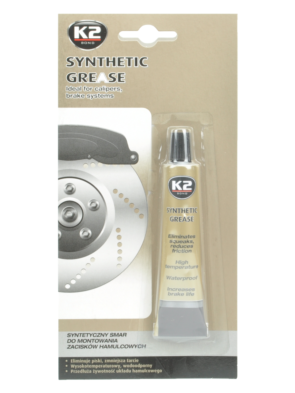 

Смазка тормозных супортов K2 Bond Synthetic Grease 18 мл (B405)