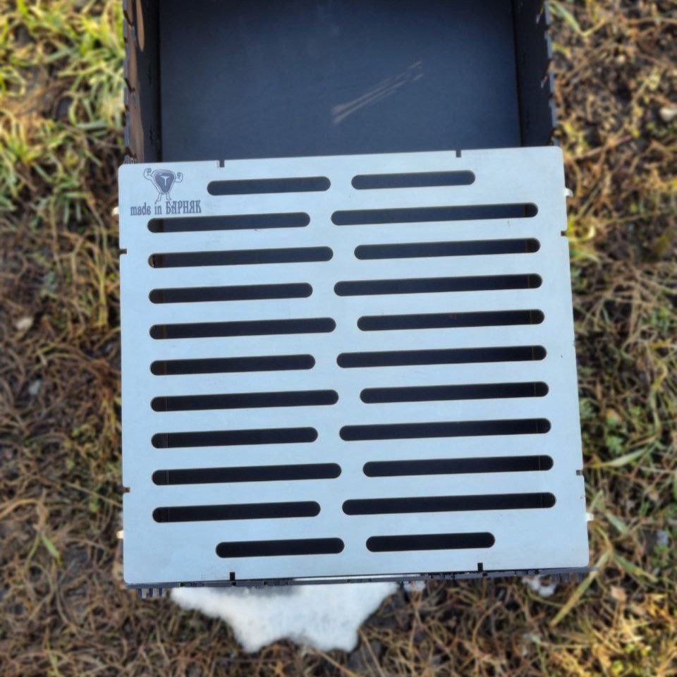 Решітка-гриль на мангал з харчової нержавіючої сталі