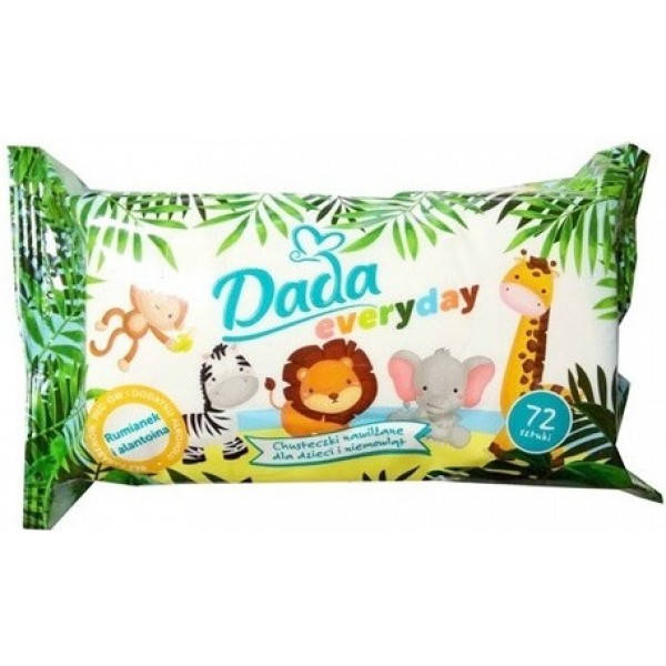 

Влажные салфетки Dada Everyday детские, 72 шт