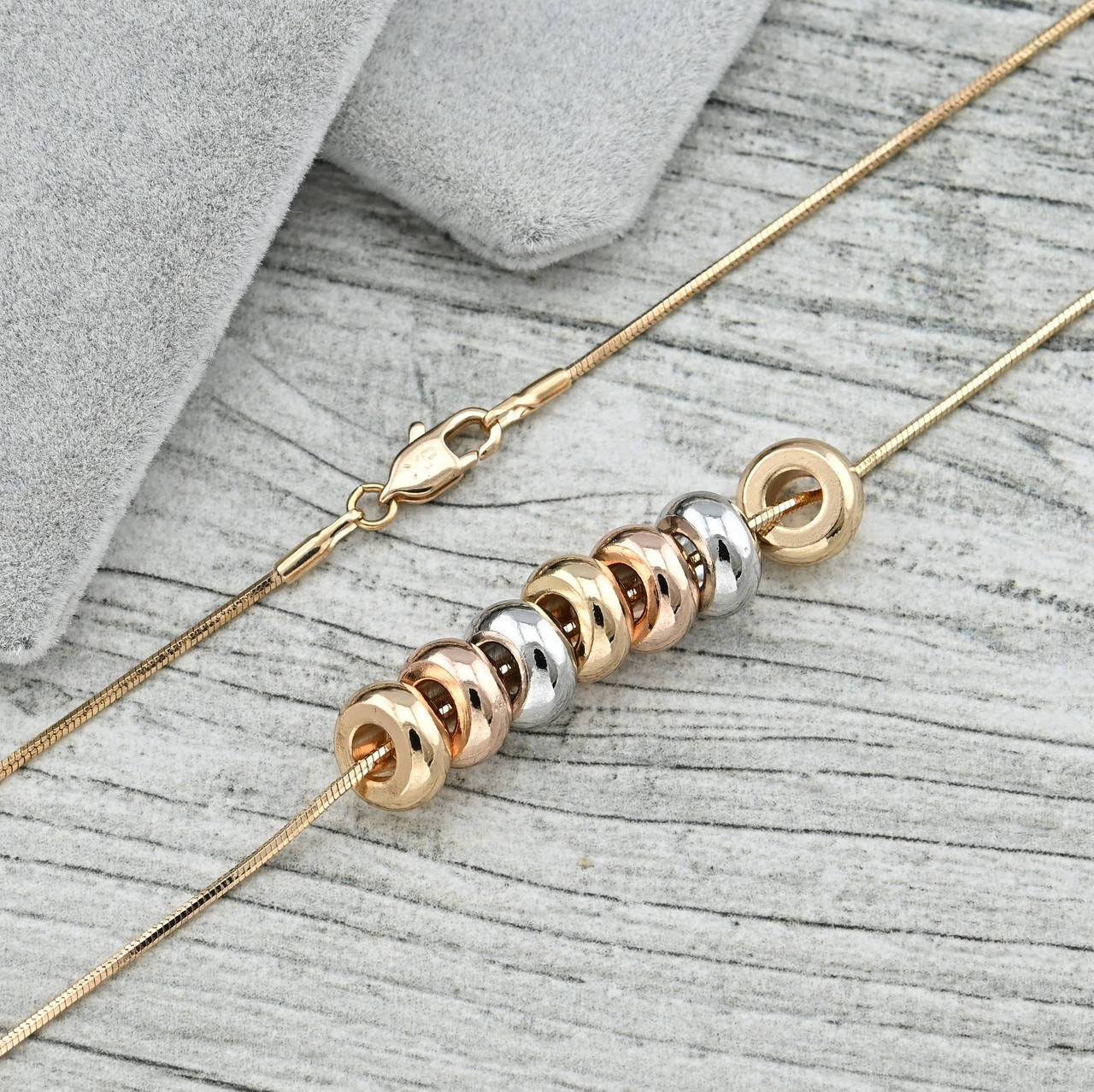 

Колье 36232 ширина 1 мм позолота 18К длина 45