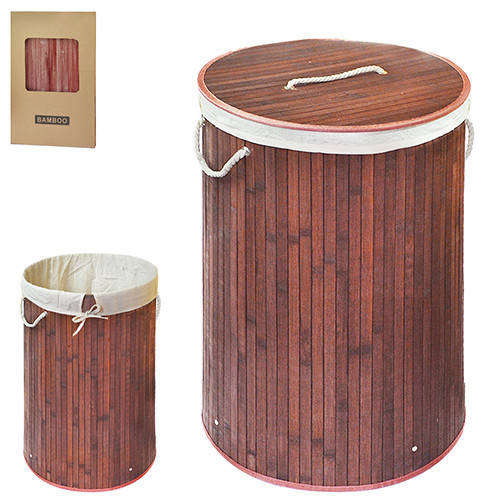 

Корзина для белья складная Stenson R-29381 35х60см, Коричневый