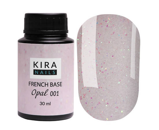 

Kira Nails French Base Opal 001 (опал), 30 мл