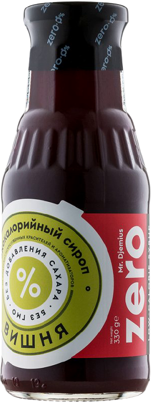 

Низкокалорийный сироп Mr. Djemius ZERO Вишня (330 мл)