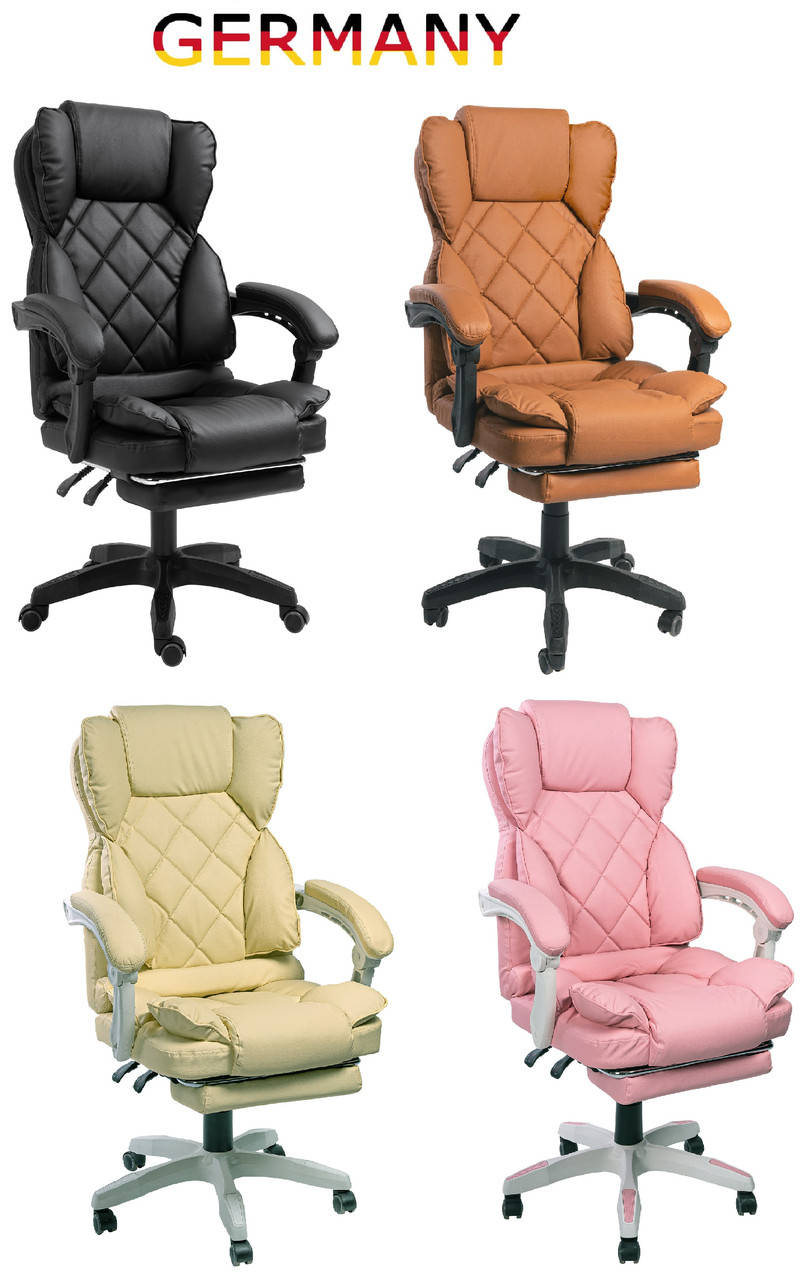 

Офисное кресло для руководителя с подставкой для ног Современный дизайн эко-кожа до 120кг ts-bs06 С1, Разные цвета