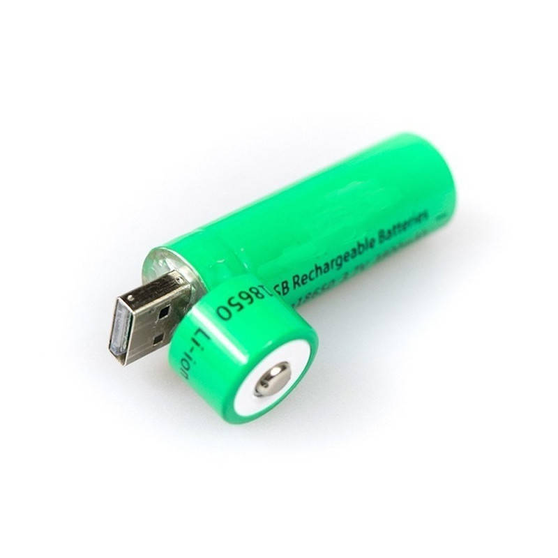 

Батарейки 18650 (большие), заряжающиеся через USB! Батарейки USB! Цена за штуку!