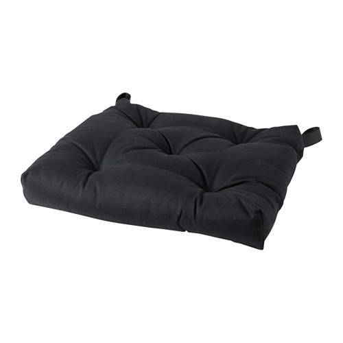 

МАЛИНДА Подушка на стул, черный, 00333122, ИКЕА, IKEA, МАЛИНДА