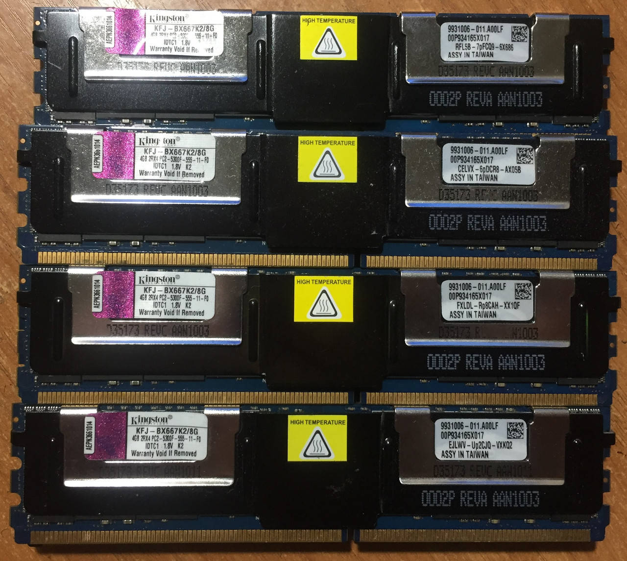 

Серверная память Fb-dimm Kingston 8 gb bx667k2/8g. Б/у. Рабочая. В лоте 1 штука!