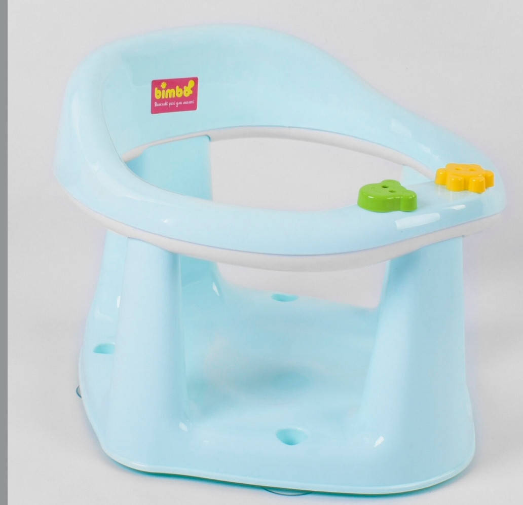 

Детское сиденье для купания Голубое на присосках 03606-1 BIMBO Кресло для купания детей, Голубой