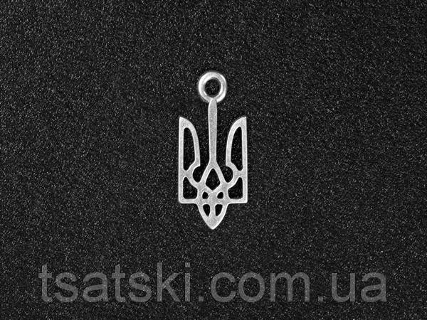 

Кулон подвеска Герб Трезубец тризуб Украина "The Cult of Silver" Посеребренный 1.9 см 1
