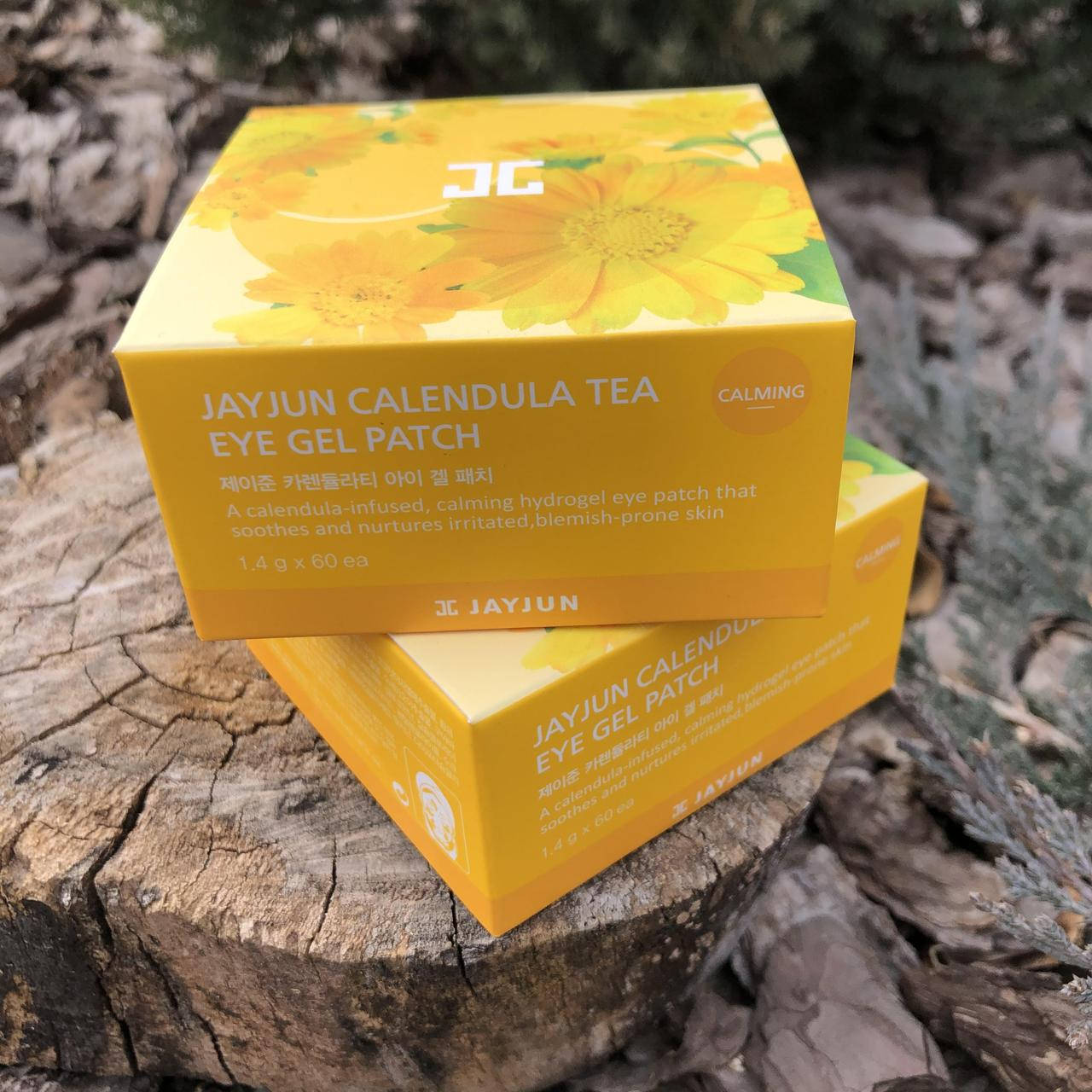 

Успокаивающие патчи с календулой для раздраженной кожи Jayjun Cosmetics Calendula Tea Eye Gel Patch